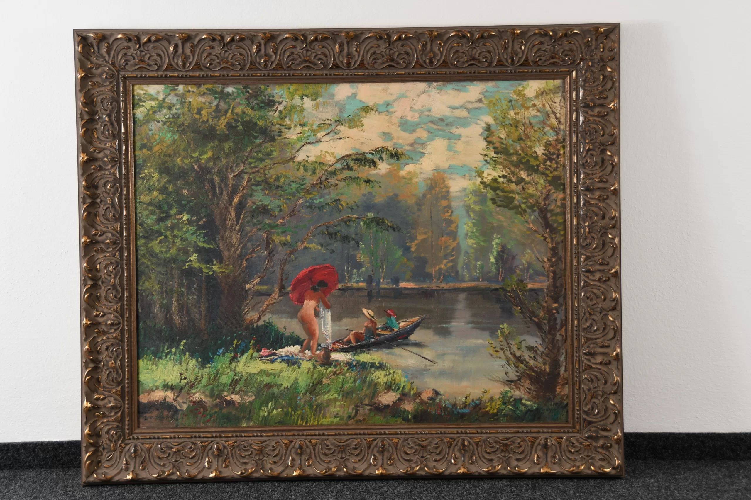 Přední strana obrazu, Langer Karel (1878-1947), Koupající se ženy