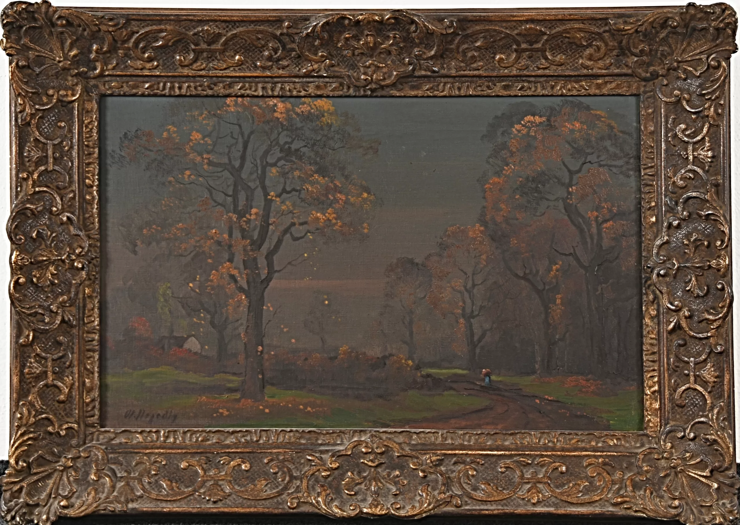 Přední strana obrazu, Nejedlý Otakar (1883-1957), Podzimní krajina