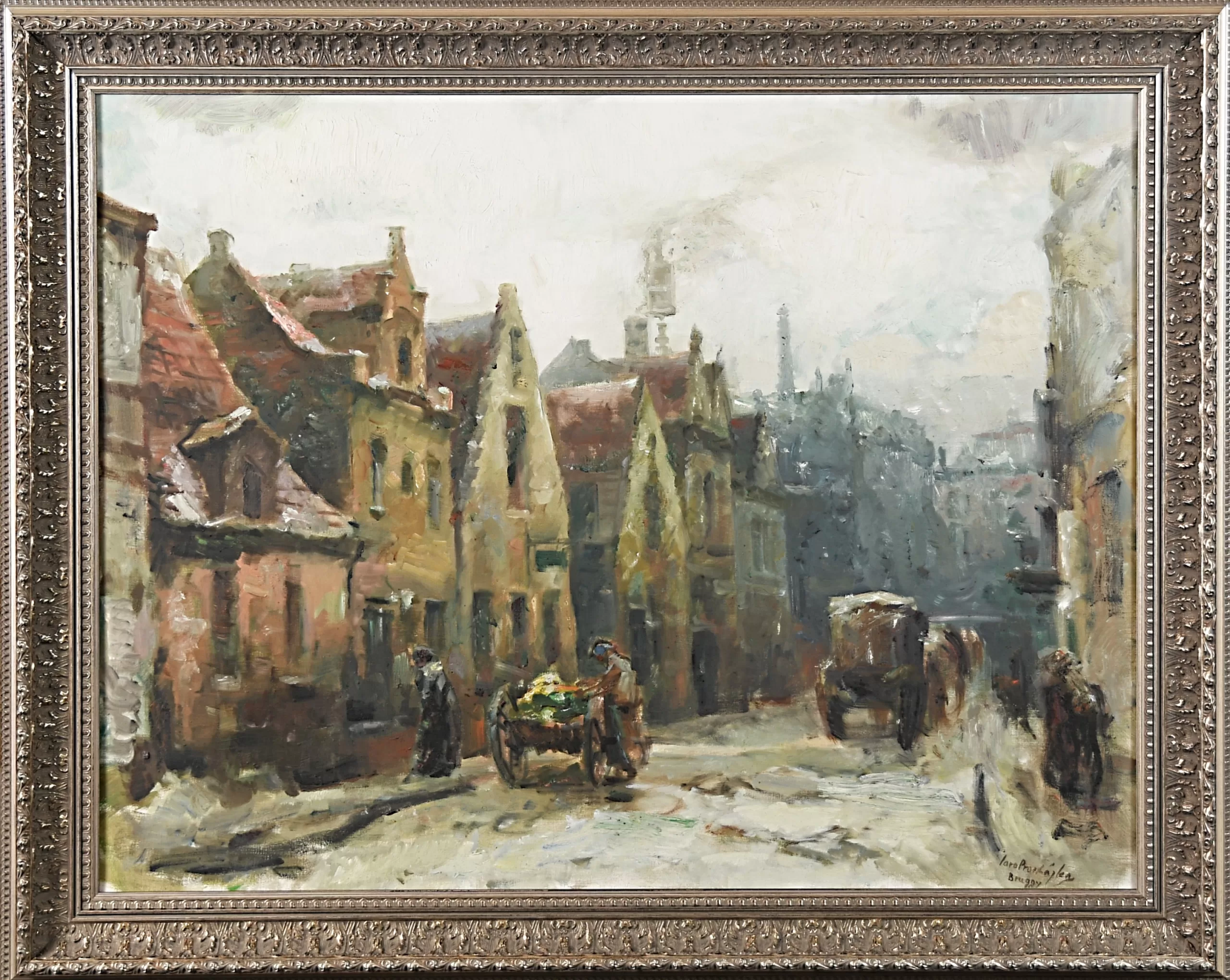 Přední strana obrazu, Procházka Jaro (1886-1949), Bruggy